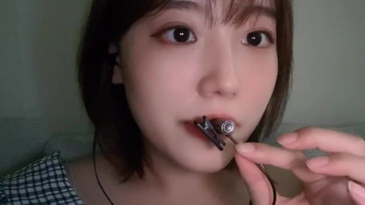 ASMR@TANGZI탱지 韩国小姐姐领夹麦口腔音