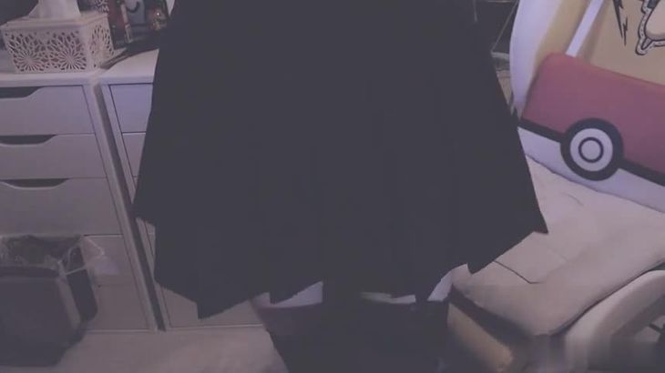 ASMR@Aki秋水 JK短裙过膝黑丝