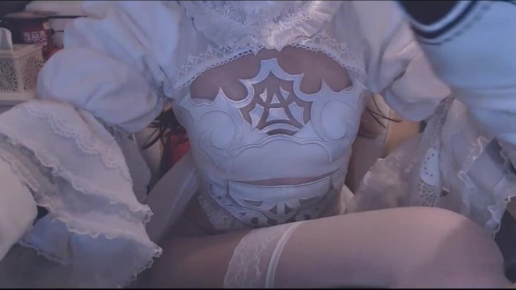 ASMR@Aki秋水 花嫁丝袜 舔耳助眠