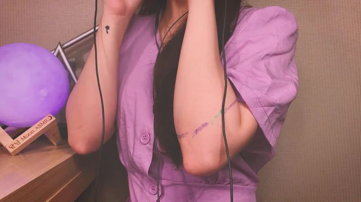 【Moon】ASMR韩国小姐姐耳边口腔音，舌音