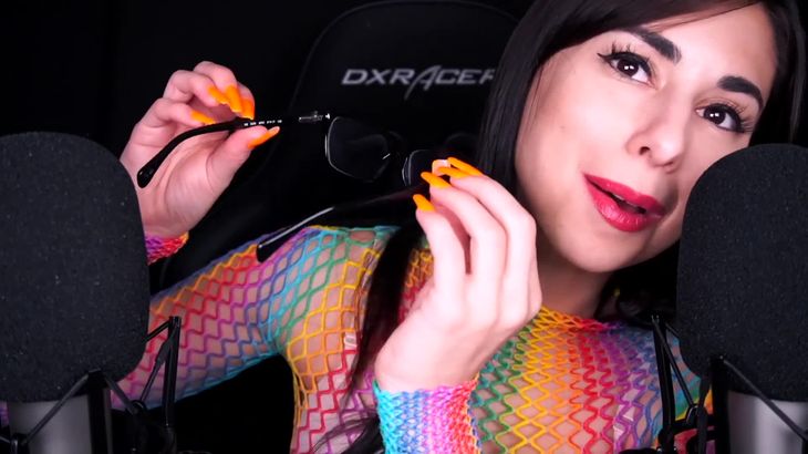 ASMR-TAPPING-on-my-GLASSES-and-EXPOSING-MYSELF（Whisper-Ramble）