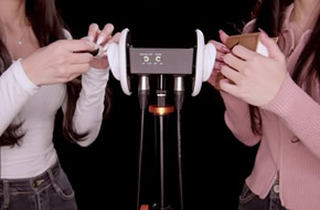 지읒和一直隐藏的亲妹妹一起拍ASMR
