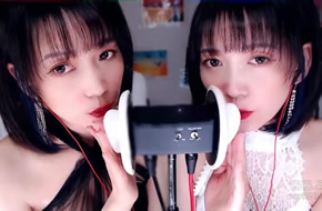 圈圈爱发电助眠视频🌬️双人吹气15分钟