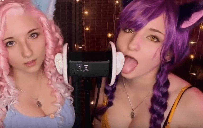 AftynRose ASMR – Twin Kittens Ear Licking!.