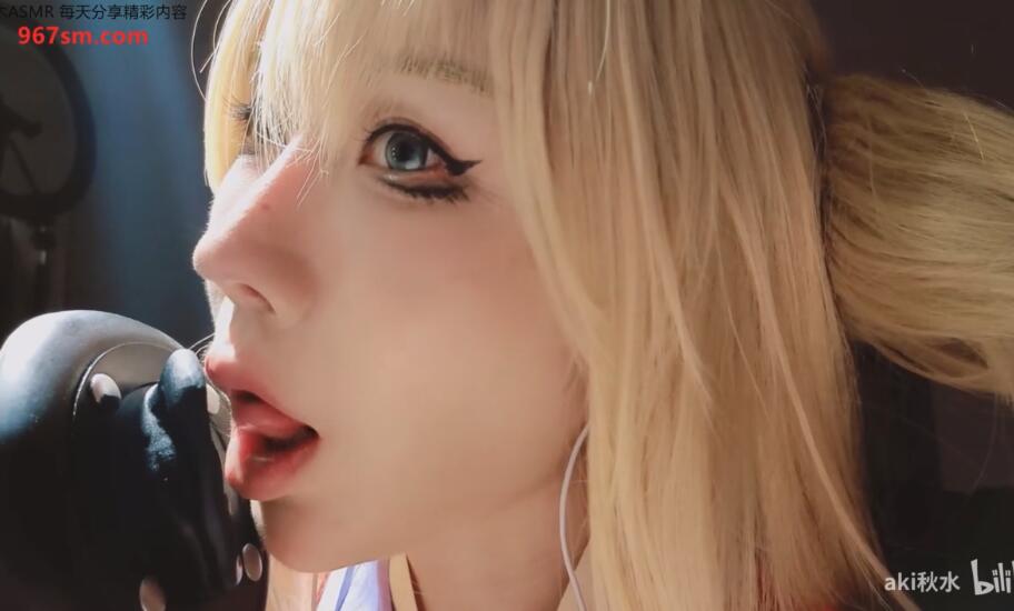 秋水ASMR】涂山红红怼脸助眠~孔雀鱼prpr+轻语环绕.