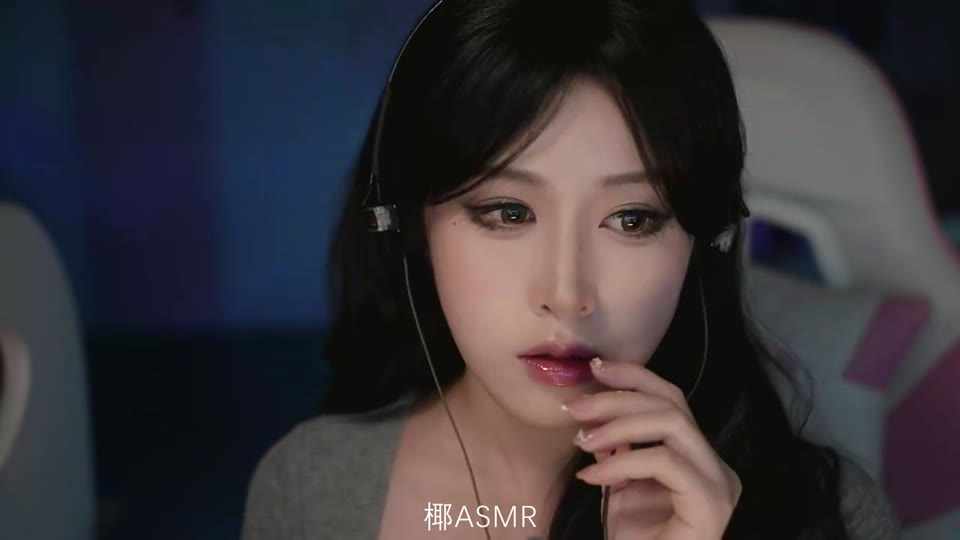 椰子ASMR 视觉向剧情舔亚克力耳.