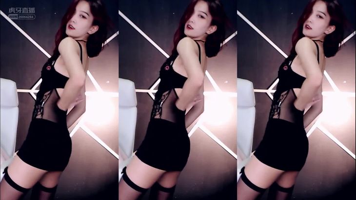 【虎牙依依呀】直播开车大秀烧舞 黑丝套装动作到位！