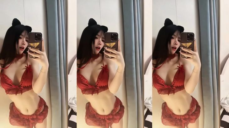 【抖音妮好甜】粉丝付费会议室定制烧舞 9