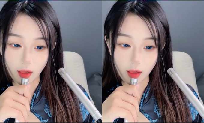 桃子baby ASMR  旗袍芦荟胶小舌头口腔音