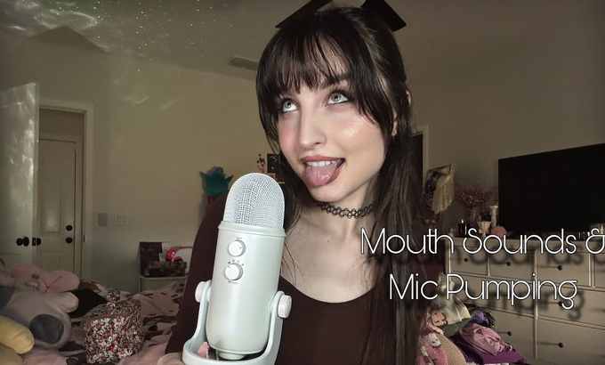 beebee 麦克风抽动和口腔音ASMR（麦克风触发，吃豆人触发）快速而激烈的ASMR
